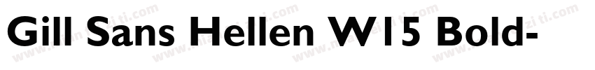 Gill Sans Hellen W15 Bold字体转换